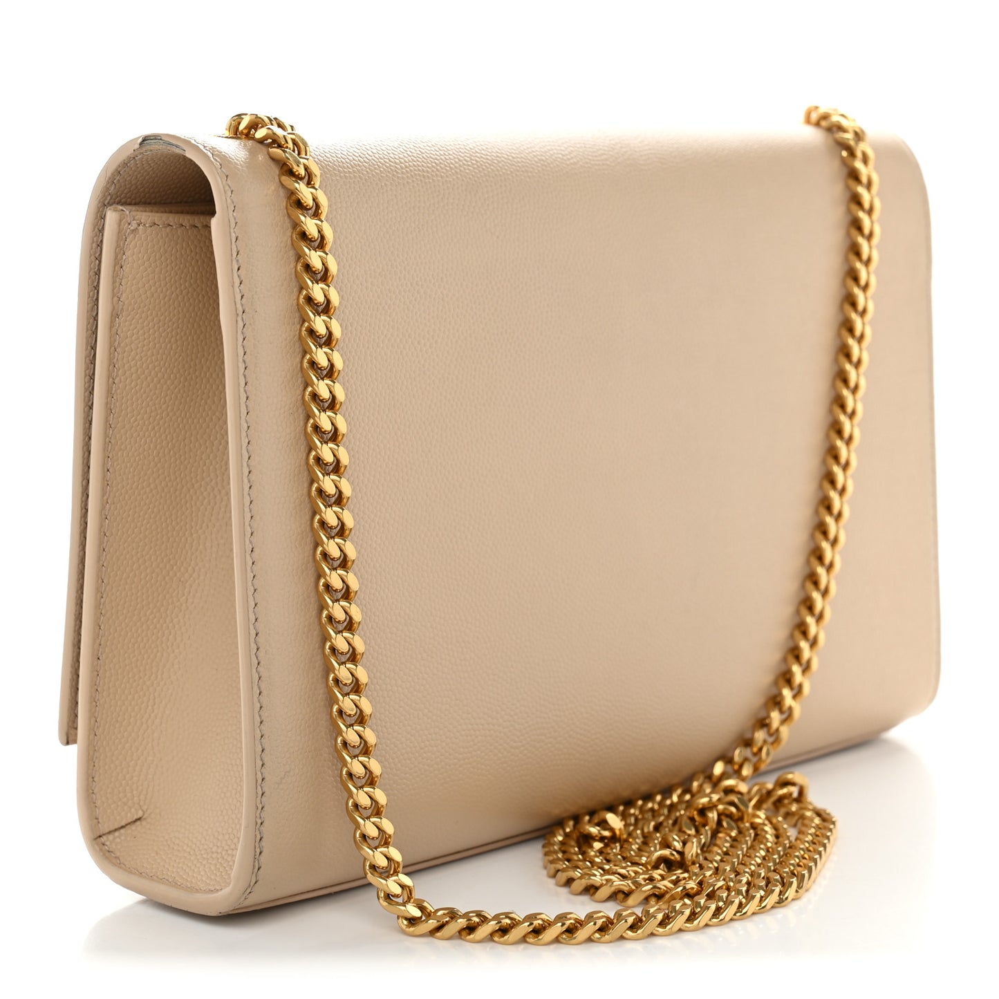 Grain De Poudre Medium Monogram Kate Satchel Dark Beige