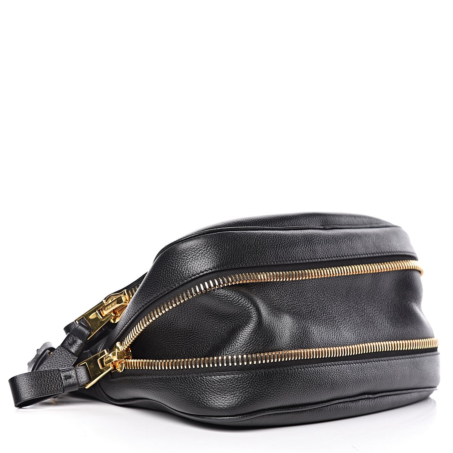 Grained Calfskin Medium Jennifer Crossbody Bag Black