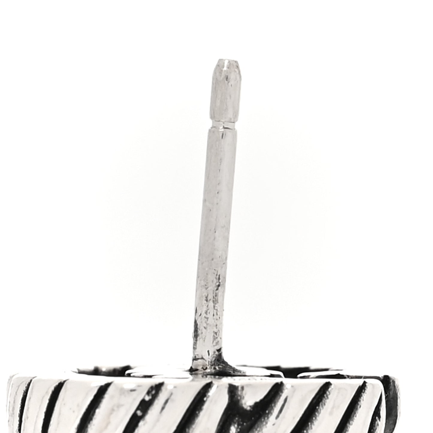 Sterling Silver Torchon Double G Earrings