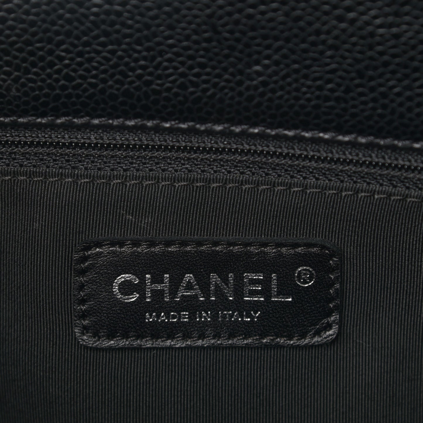 Caviar Quilted Grand Shopping Tote GST Black