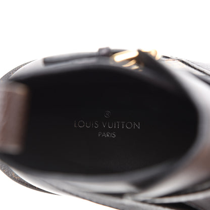 Louis Vuitton Calfskin Monogram Discovery Flat Ankle Boots 36 Black 8 of 10