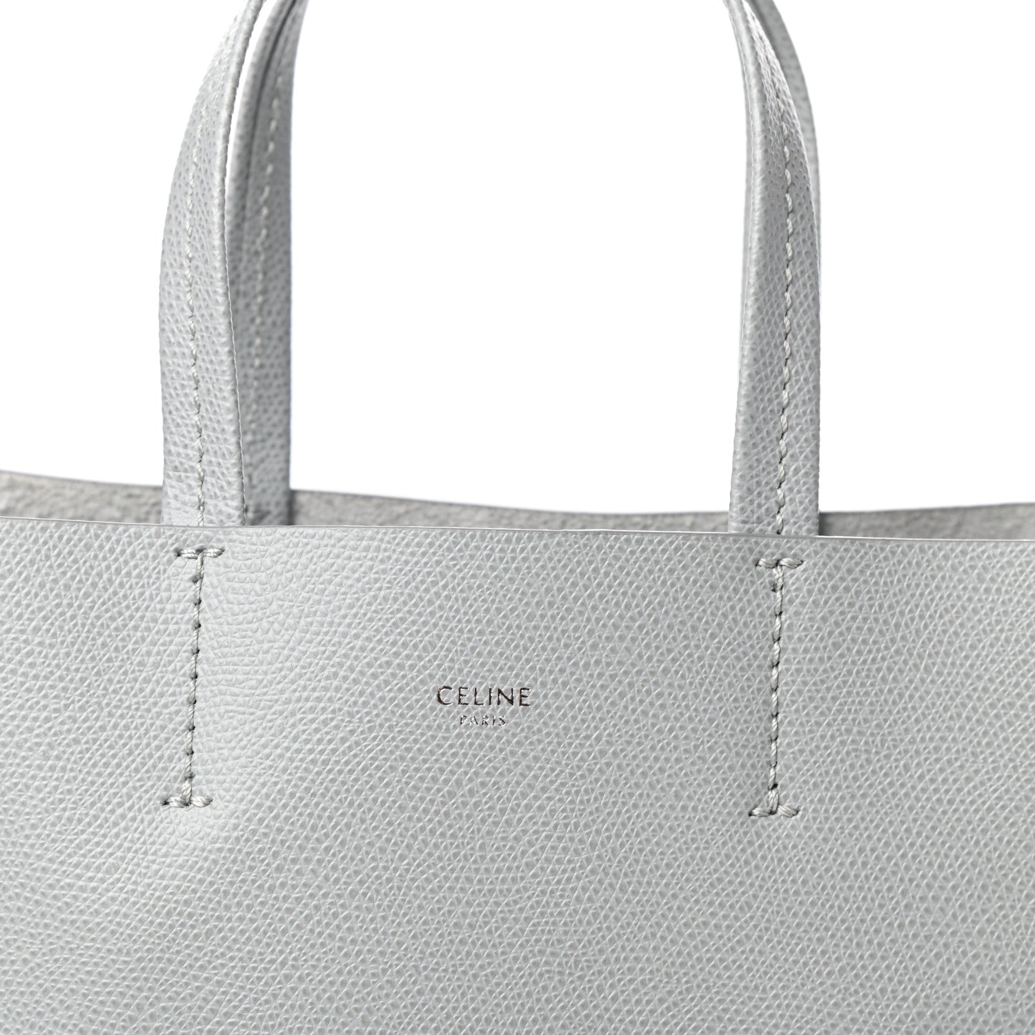 Celine Grained Calfskin Small Vertical Cabas Mineral 11 of 11