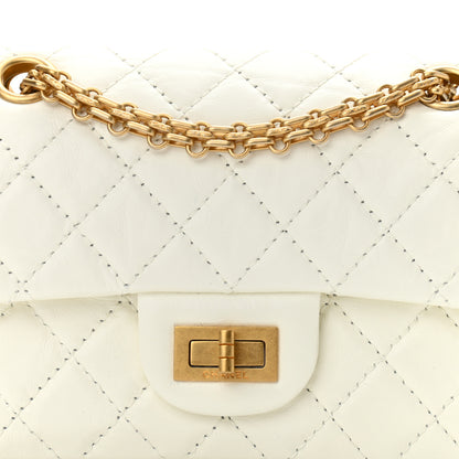 Chanel Aged Calfskin Quilted 2.55 Reissue Mini Flap White 8 of 11