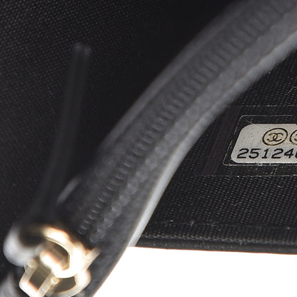 Chanel Caviar Chevron Quilted Boy Wallet On Chain WOC Black 8 of 9
