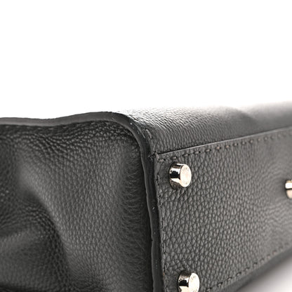 Fendi Cuoio Romano Selleria Bi-Color Medium Peekaboo Iconic Satchel Asfalto Latte 13 of 14