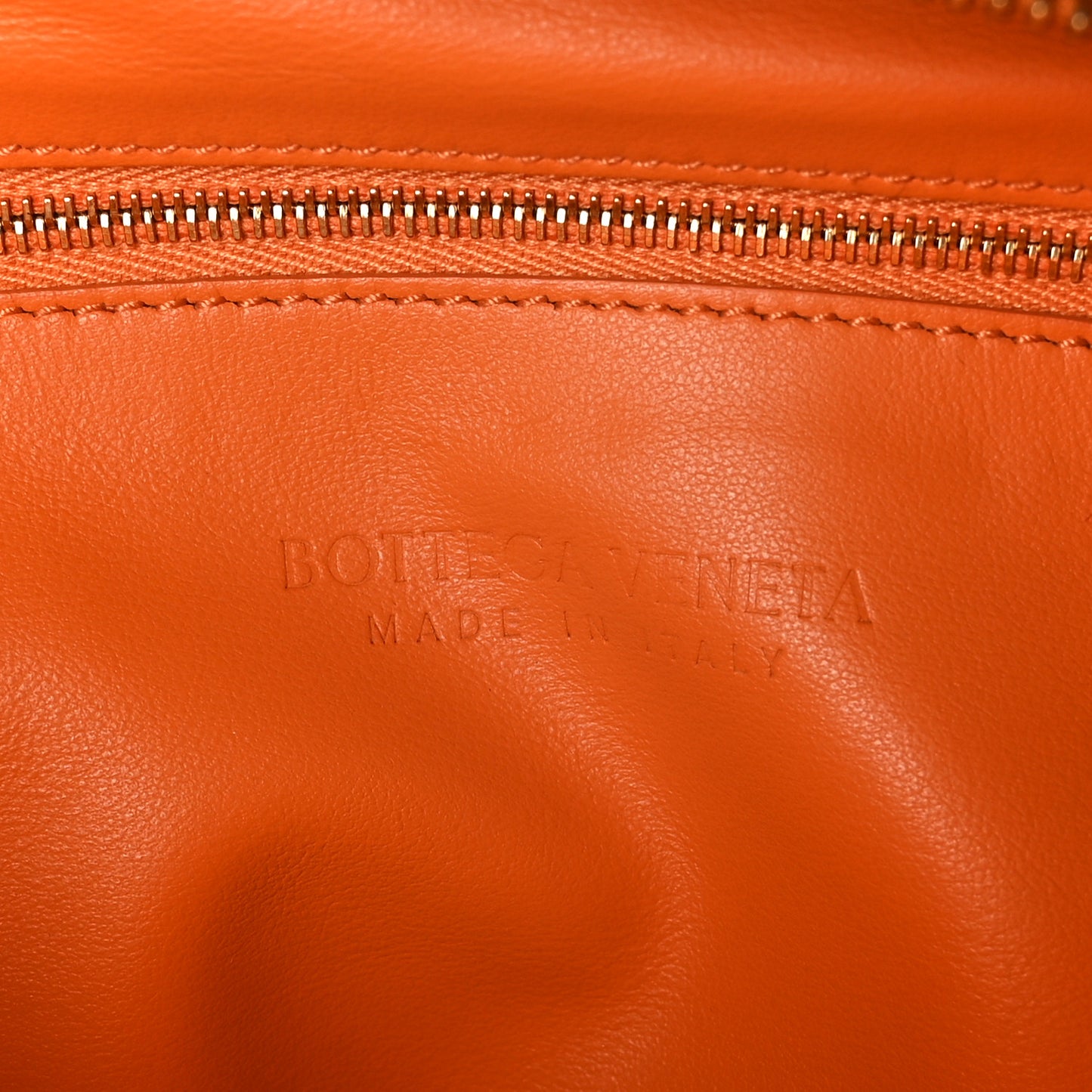 Nappa Intrecciato Small Jodie Twist Orange