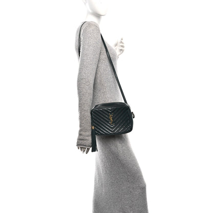 Saint Laurent Calfskin Matelasse Monogram Lou Camera Bag Sea Turquoise 2 of 11