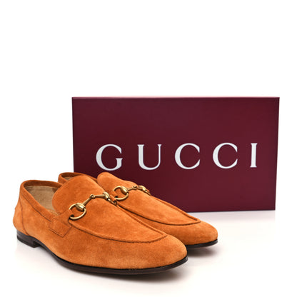 Gucci Suede Horsebit Mens Jordaan Loafers 10.5 Harness Brown 8 of 9