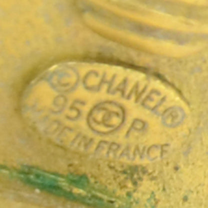 Chanel CC Frog Clip On Earrings Gold 3 of 4