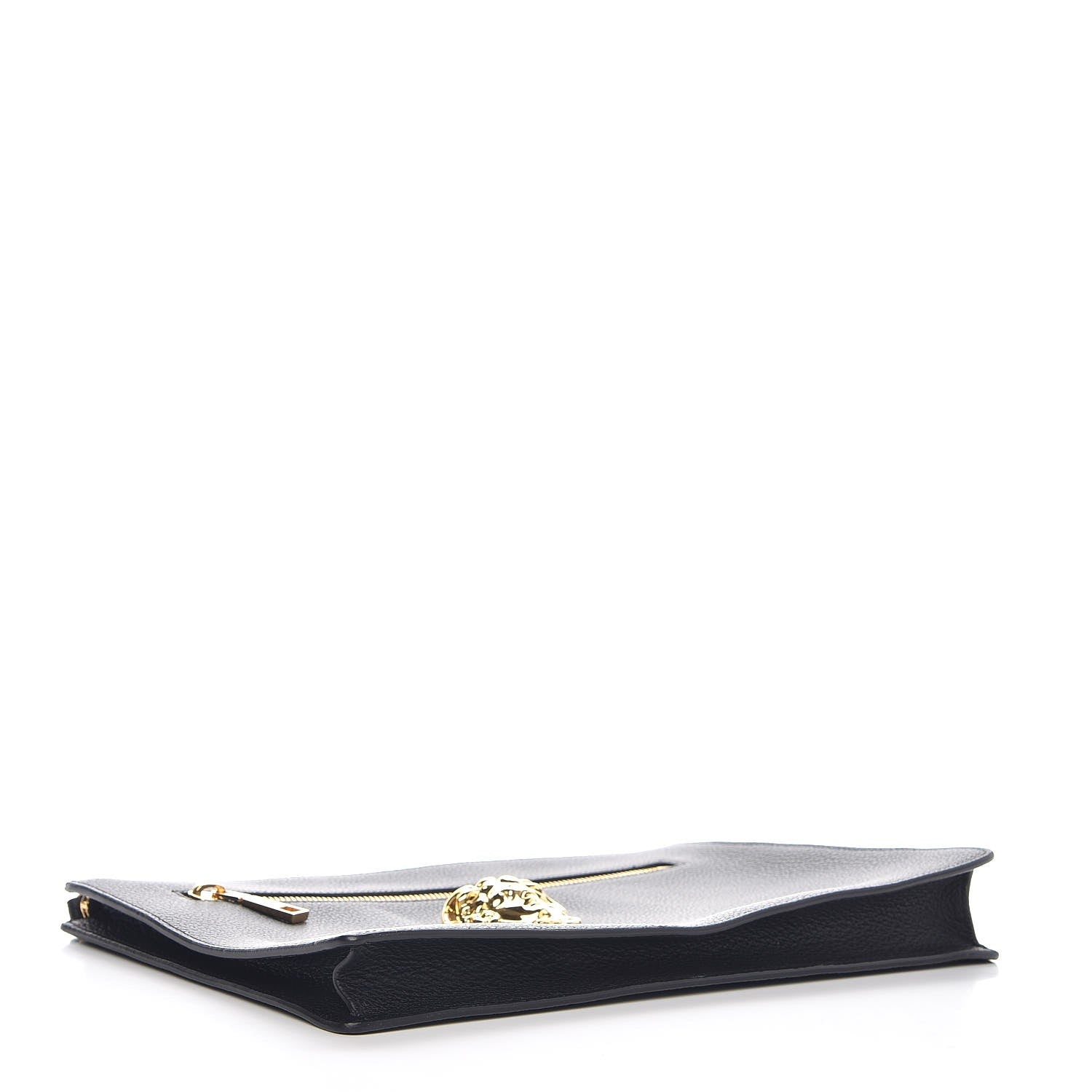 Versace Grained Calfskin Medusa Head Pochette Black 4 of 7