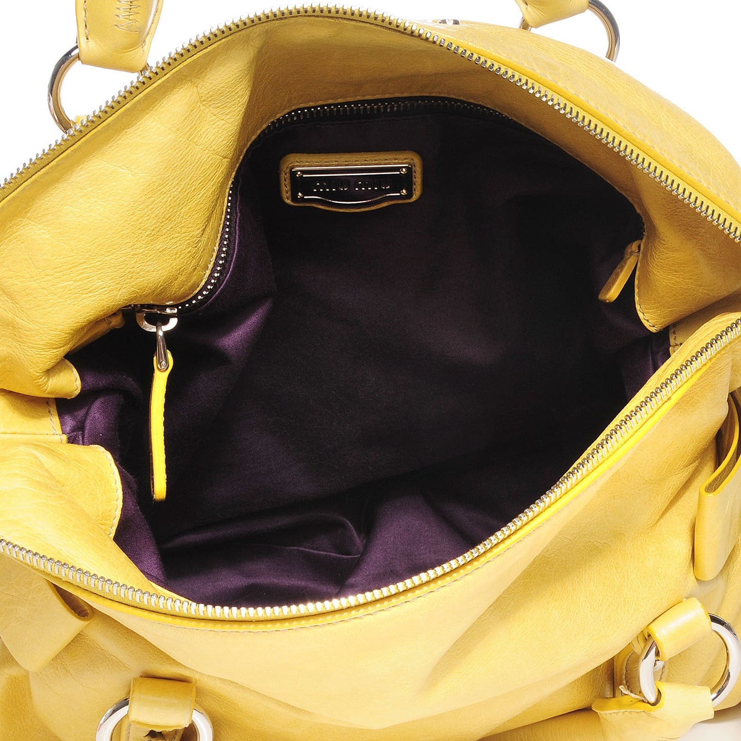 Vitello Lux Large Bow Bag Polline