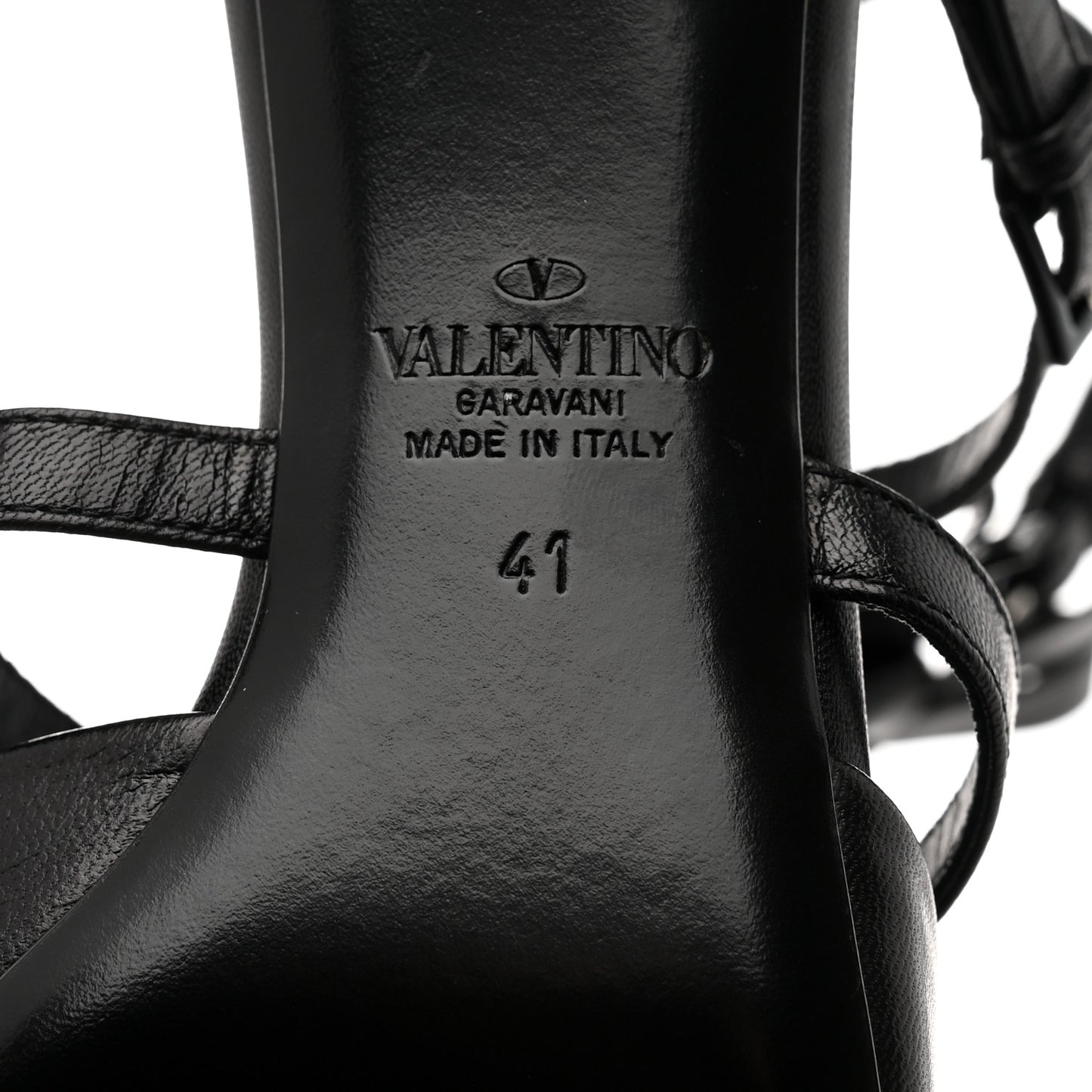 Nappa French Bow Gladiator 45mm Sandals 41 Black