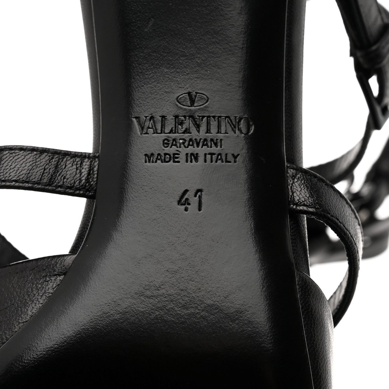 Valentino Garavani Nappa French Bow Gladiator 45mm Sandals 41 Black 8 of 8