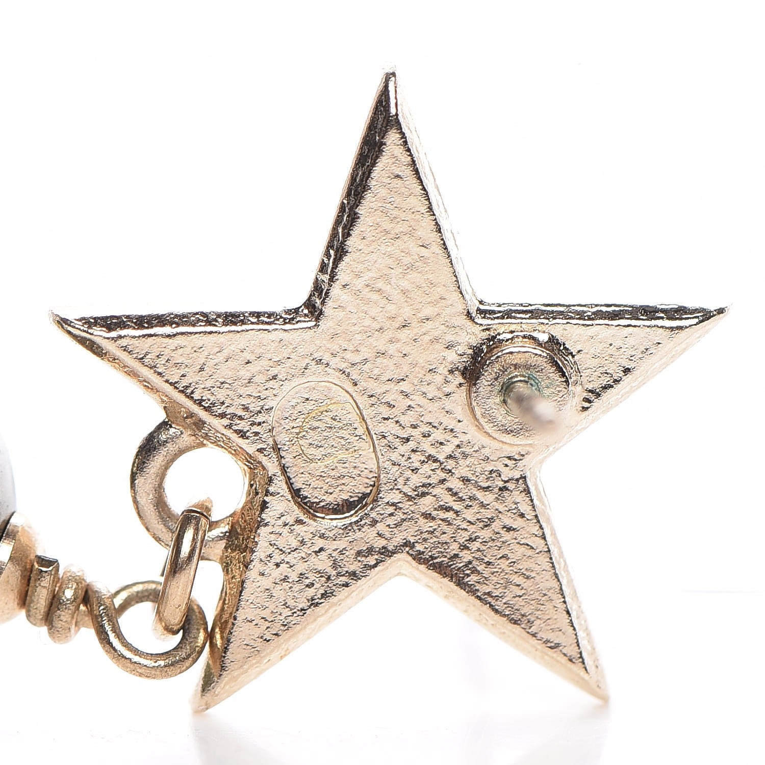 Chanel Pearl CC Star Drop Earrings Pearly Green 10 of 10