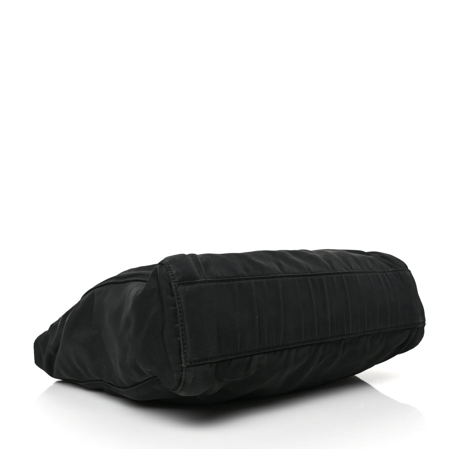 Tessuto Nylon Chain Shoulder Bag Black