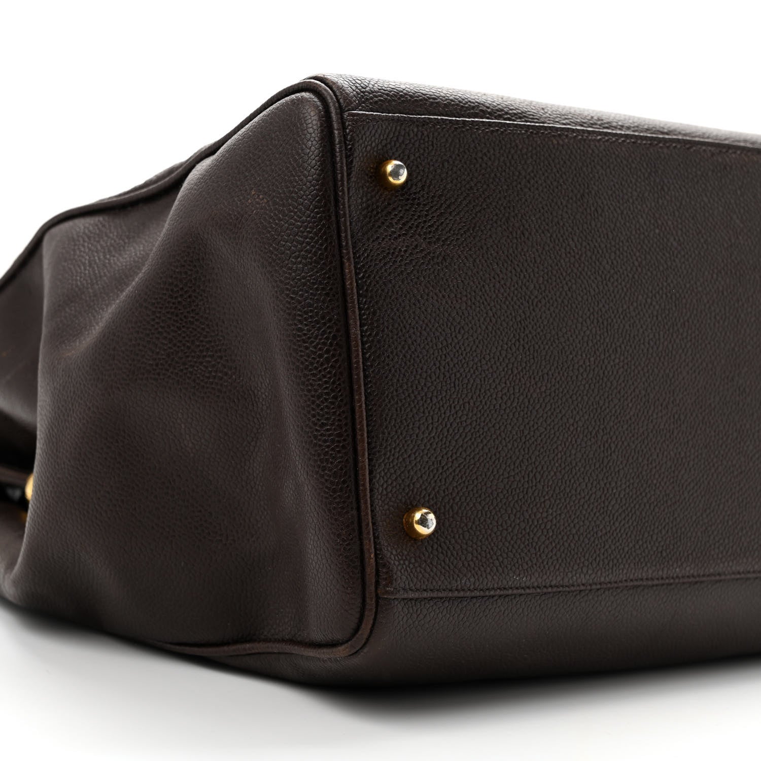 Chanel Caviar XL Weekender Bag Brown 11 of 18
