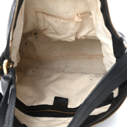 Gucci Pebbled Calfskin Twill Hobo Black 4 of 5
