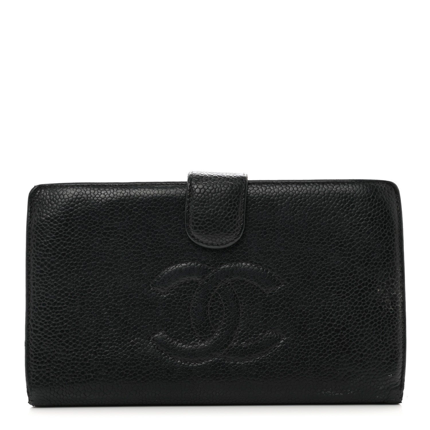 Chanel Caviar Timeless CC Zipped Pocket Wallet Black 1 of 12