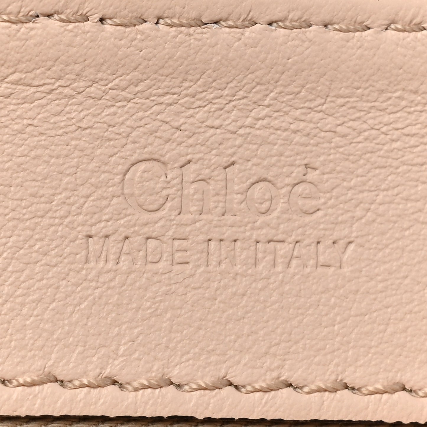 Calfskin Crocodile Embossed Small C Double Carry Cement Pink