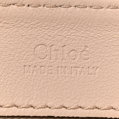 Chloe Calfskin Crocodile Embossed Small C Double Carry Cement Pink 6 of 13