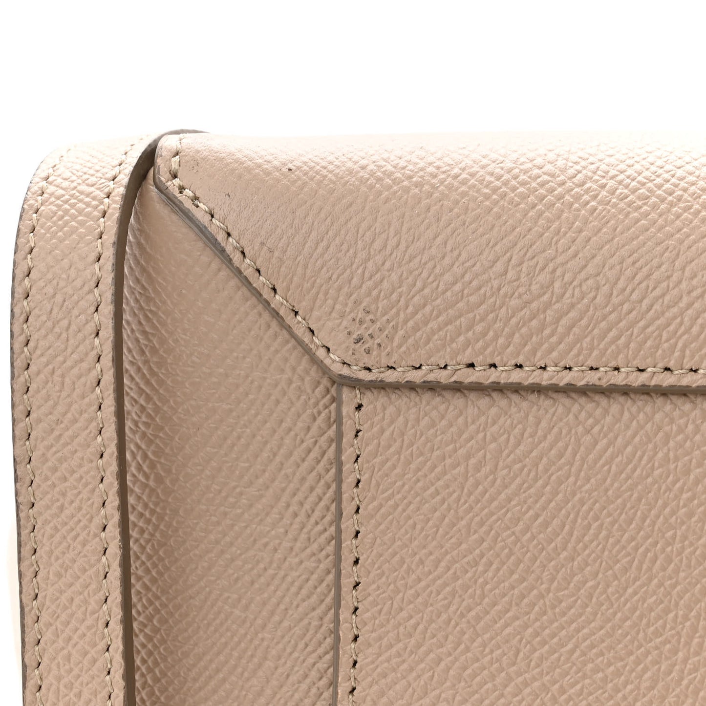 Grained Calfskin Micro Belt Bag Light Taupe