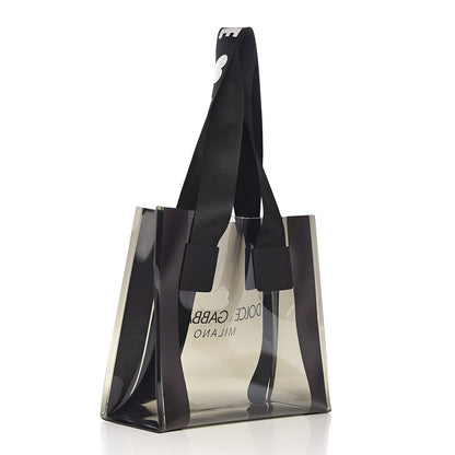 Dolce & Gabbana PVC Street Shopping Logo Tote Black 2 of 11