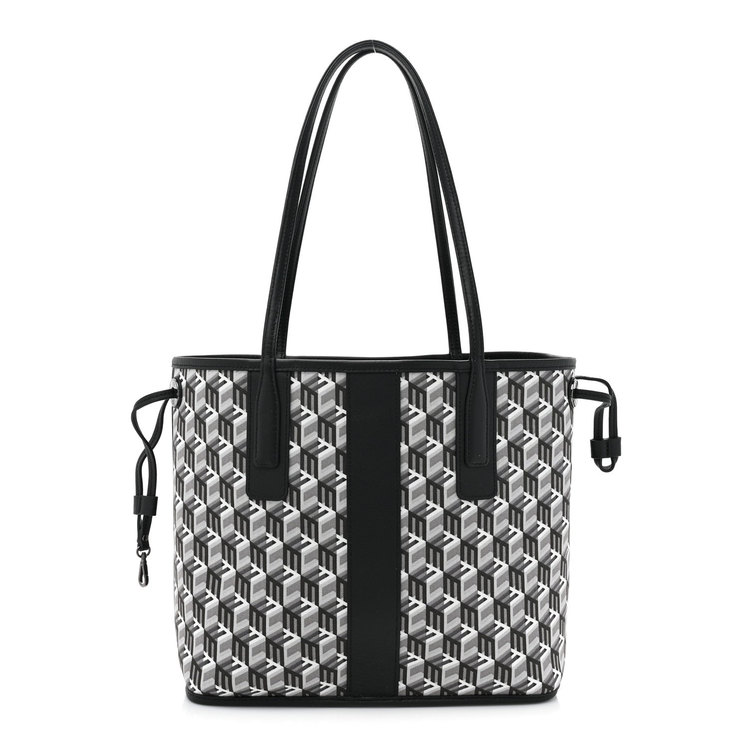 MCM Visetos Small Liz Reversible Shopper Tote Black 4 of 15