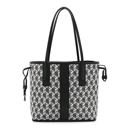 MCM Visetos Small Liz Reversible Shopper Tote Black 4 of 15
