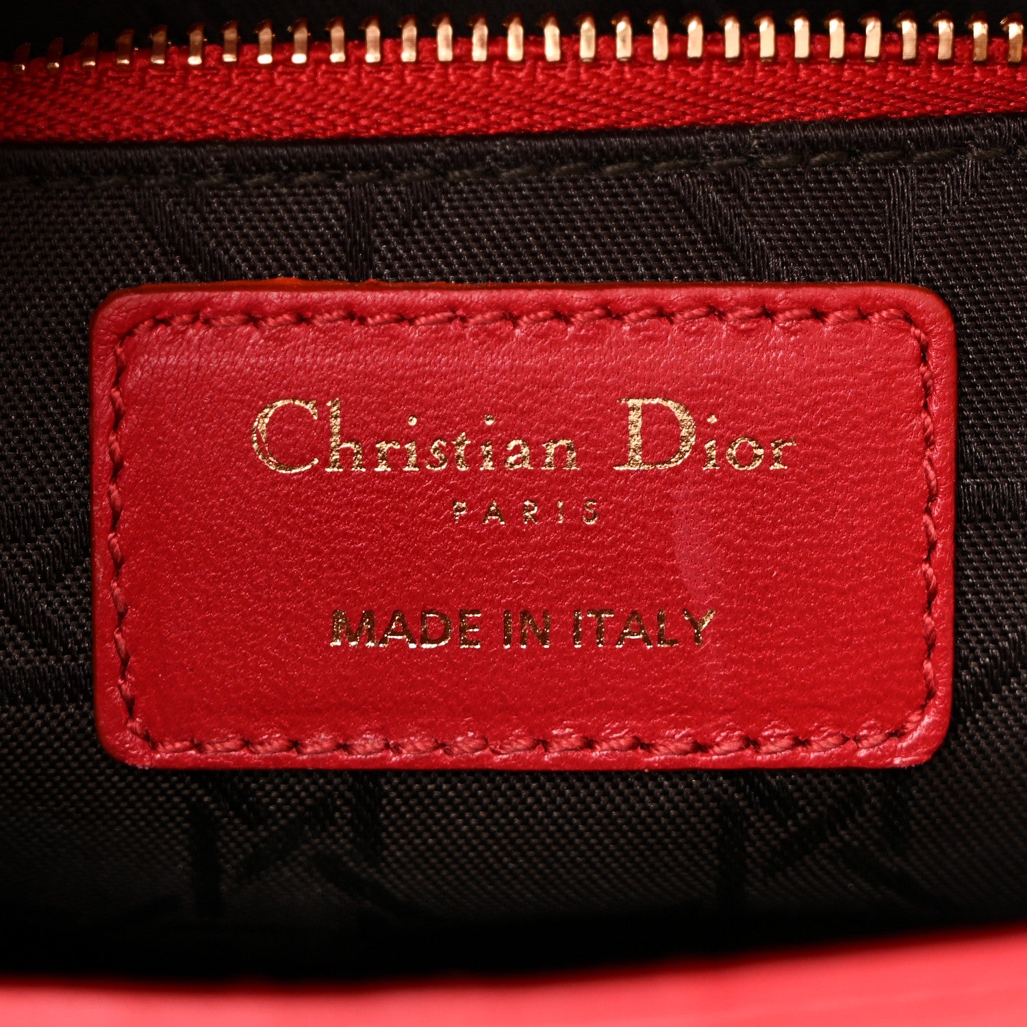 Christian Dior Lambskin Cannage Small Lucky Badges My Lady Dior Red 6 of 10