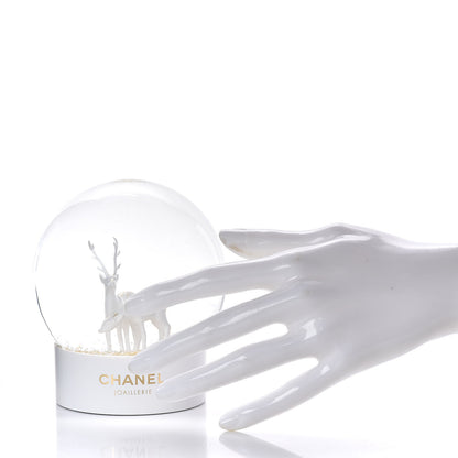 Chanel Glass Joaillerie Deer Christmas Snow Globe 2 of 4