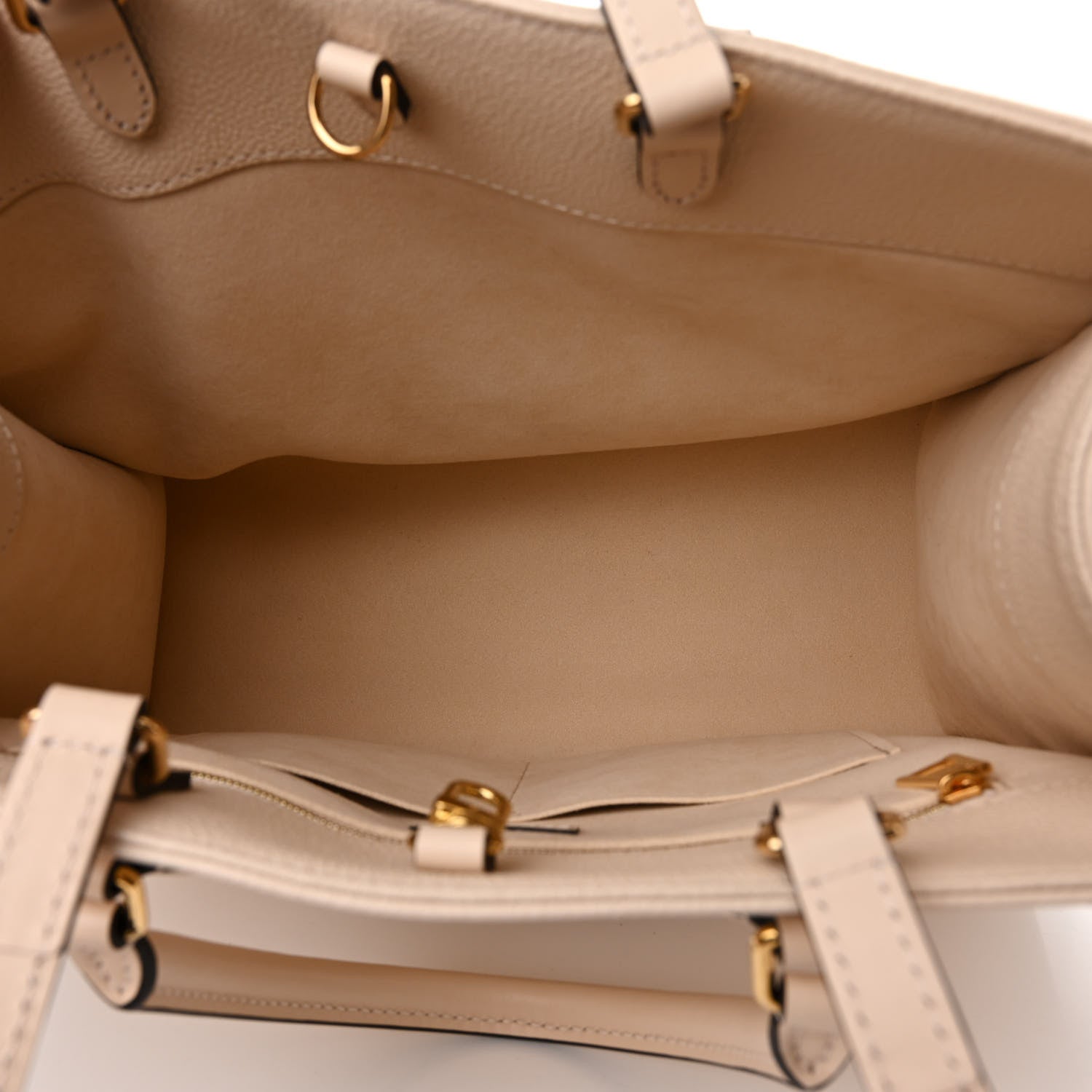 Louis Vuitton Empreinte Monogram Giant Onthego MM Creme 5 of 9