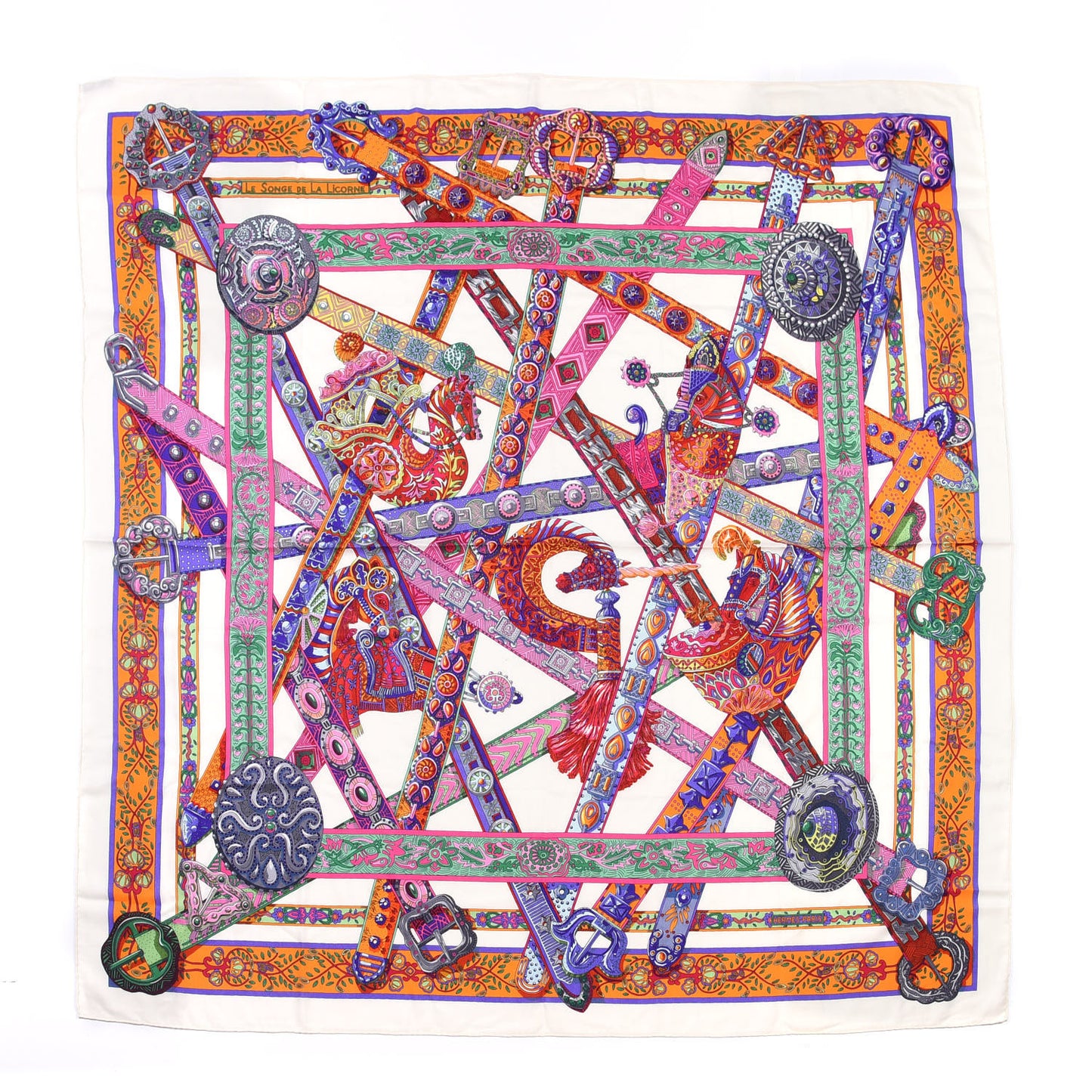 Cashmere Silk Le Songe De La Licorne Shawl 140