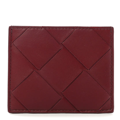 Bottega Veneta Nappa Maxi Intrecciato Card Holder Red Bordeaux 1 of 7