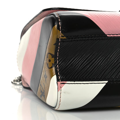 Louis Vuitton Epi Reverse Monogram Twist Shoulder Bag MM Rose Ballerine 6 of 8