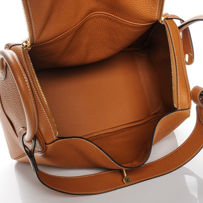 Hermes Taurillon Clemence Lindy 34 Cognac 5 of 7