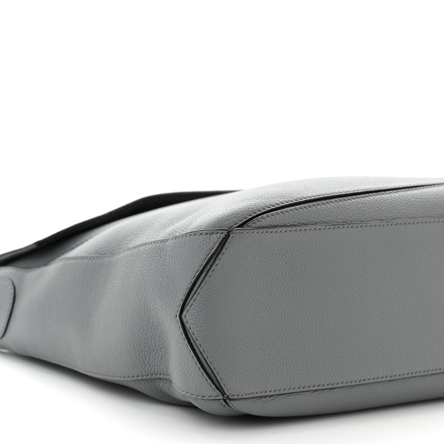 Calfskin Puzzle Messenger Bag Gunmetal