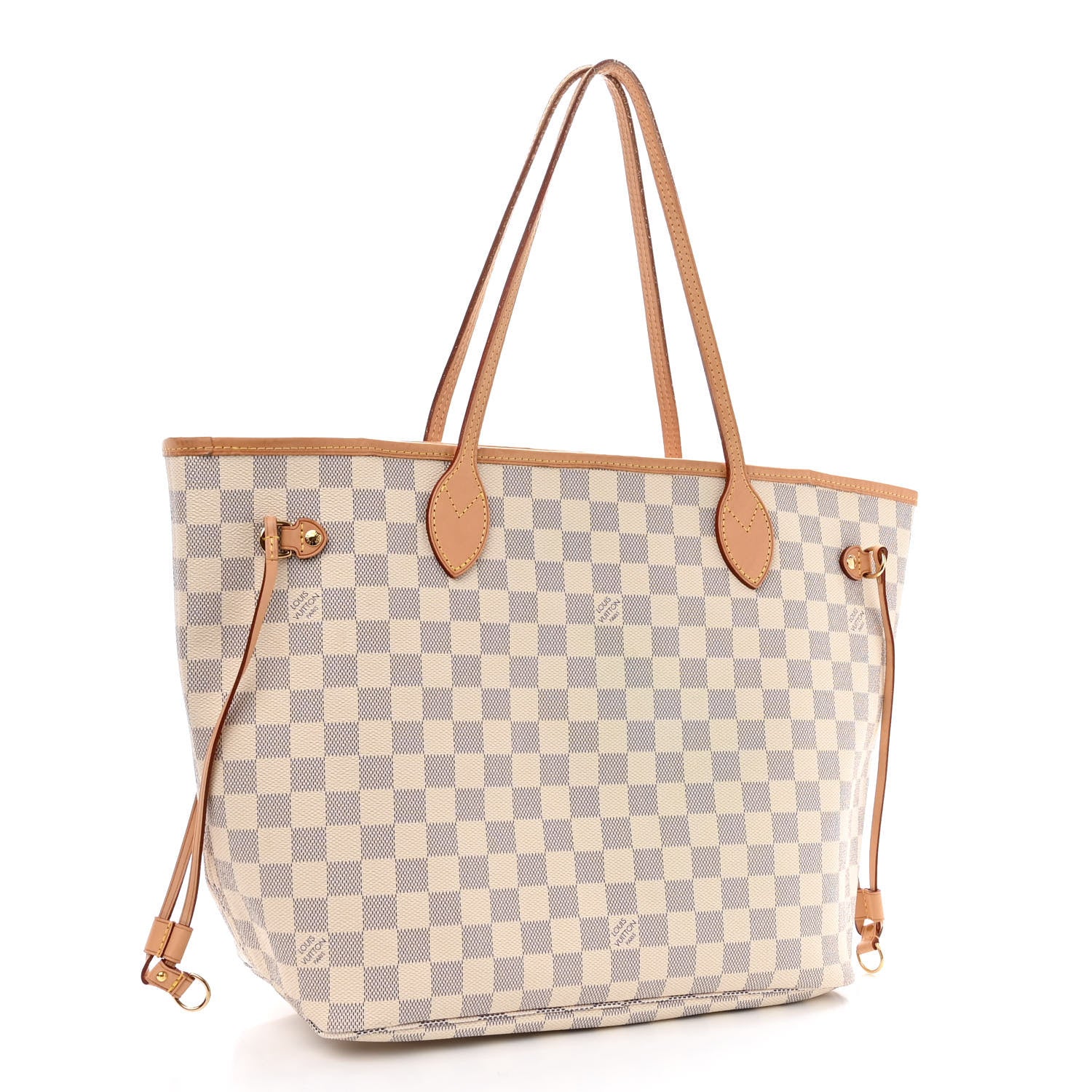 Louis Vuitton Damier Azur Neo Neverfull MM Rose Ballerine 3 of 10