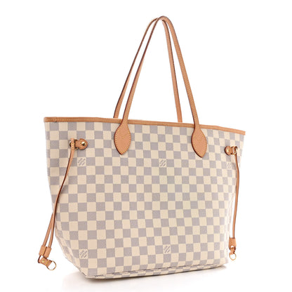 Louis Vuitton Damier Azur Neo Neverfull MM Rose Ballerine 3 of 10