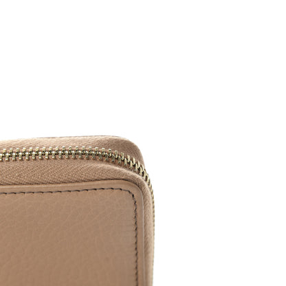 Gucci Pebbled Calfskin Soho Zip Around Wallet Camelia 7 of 8
