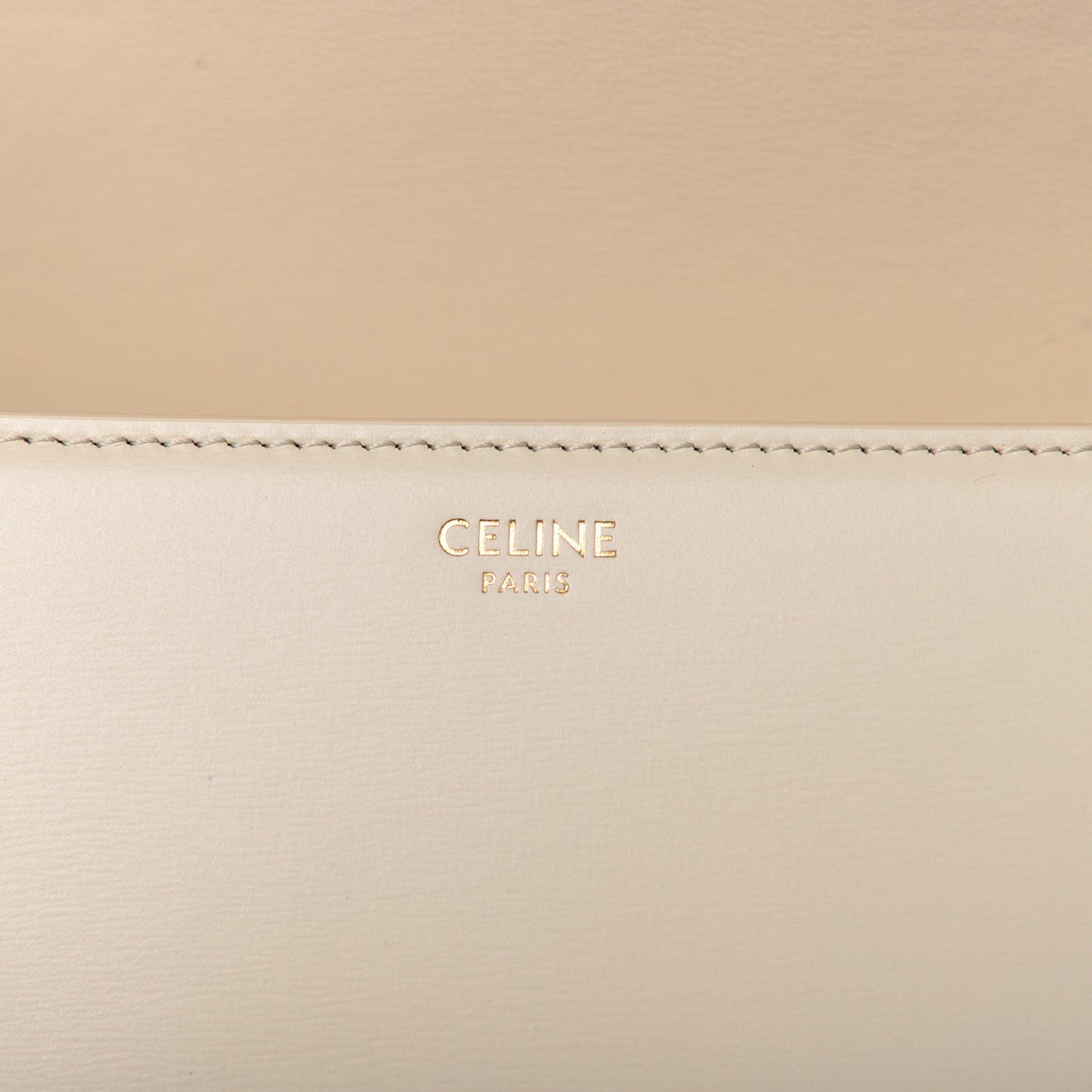 Shiny Calfskin Small Triomphe Vanilla