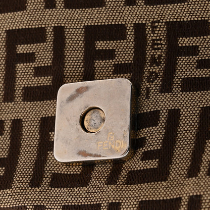 Fendi Zucchino Vitello Mama Baguette Mogano Panna Bruciato 12 of 13