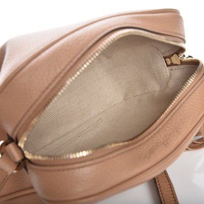 Gucci Pebbled Calfskin Small Soho Disco Bag Rose Beige 5 of 7