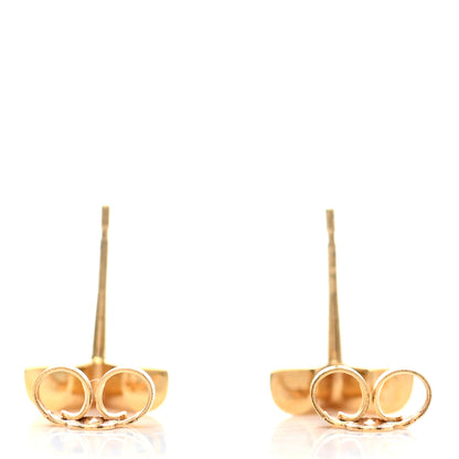 Louis Vuitton Brass Essential V Stud Earrings Gold 3 of 5