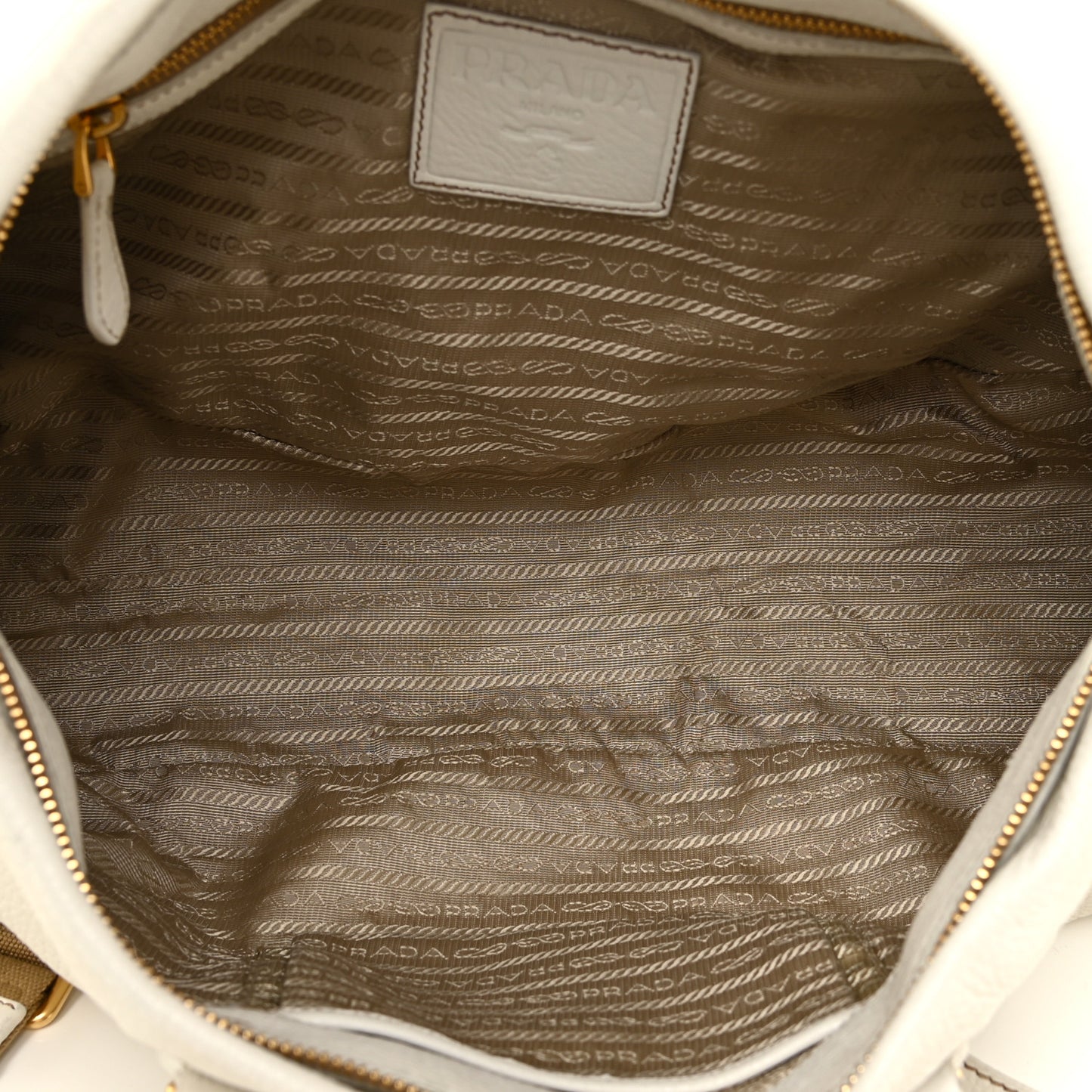 Cervo Antik Shopping Satchel White