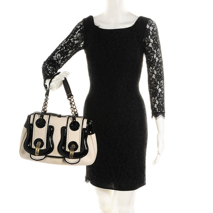 Fendi Canvas Patent B Bag Corda Black 2 of 9