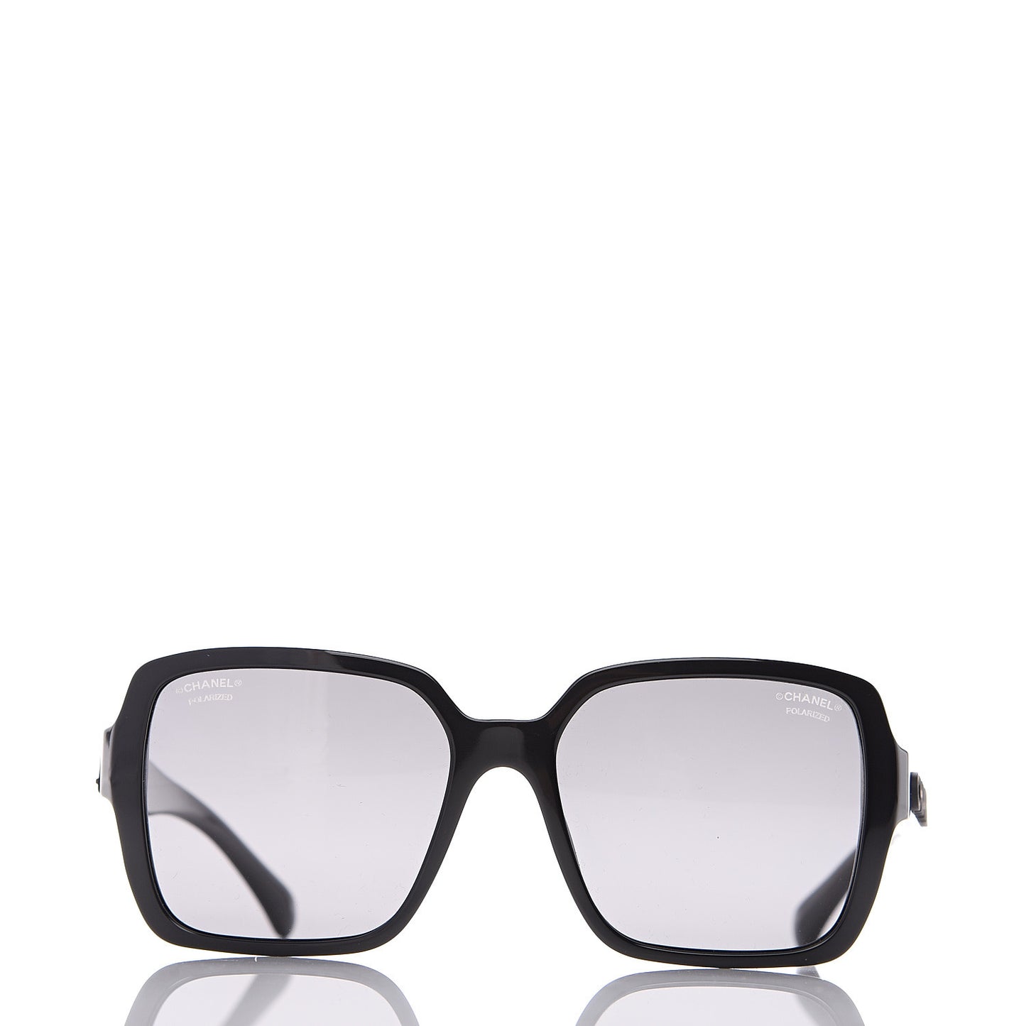 Acetate Polarized Square Sunglasses 5408 Black