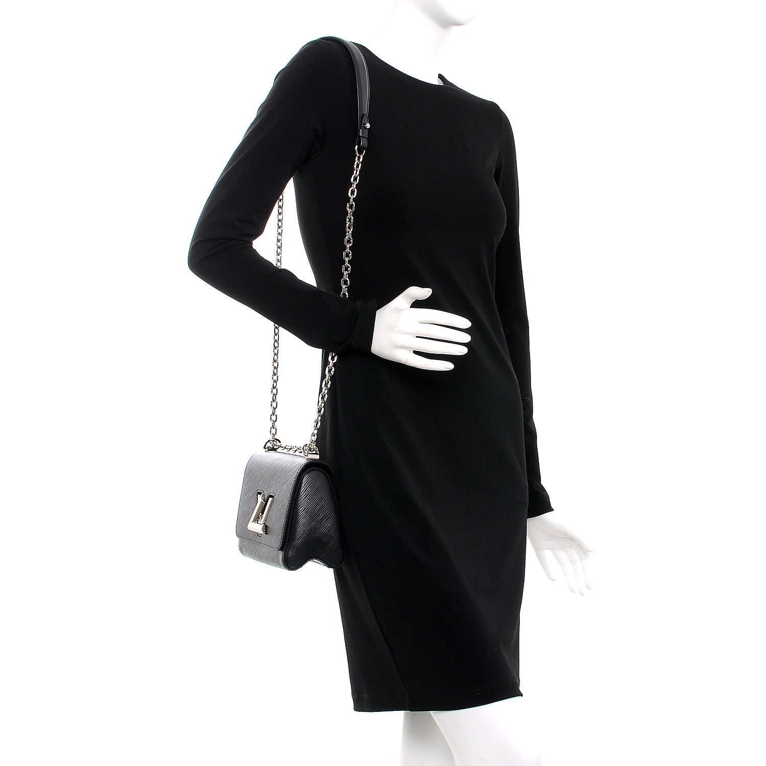 Louis Vuitton Epi Twist Shoulder Bag PM Black 2 of 6