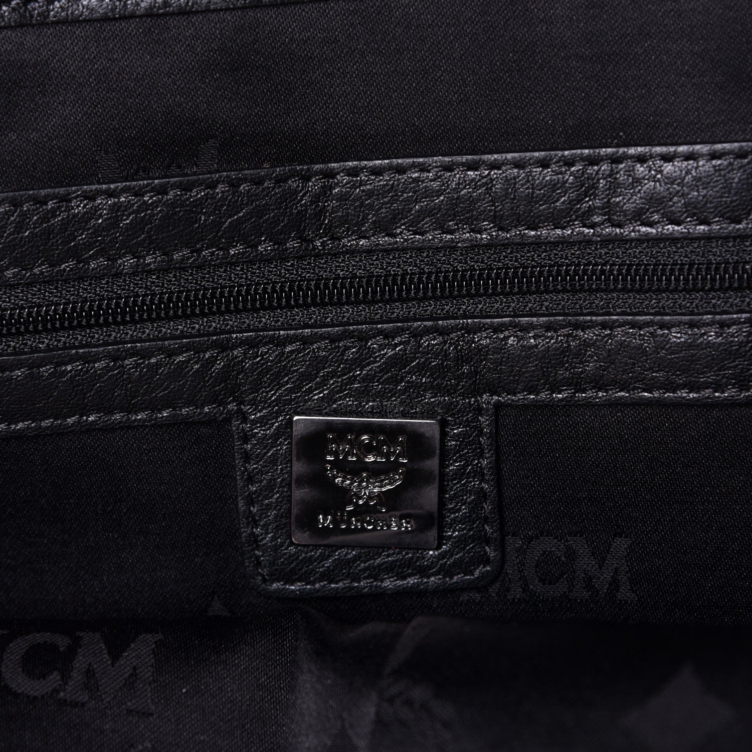 MCM Visetos Medium Sprinkle Stud Stark Backpack Black 6 of 9