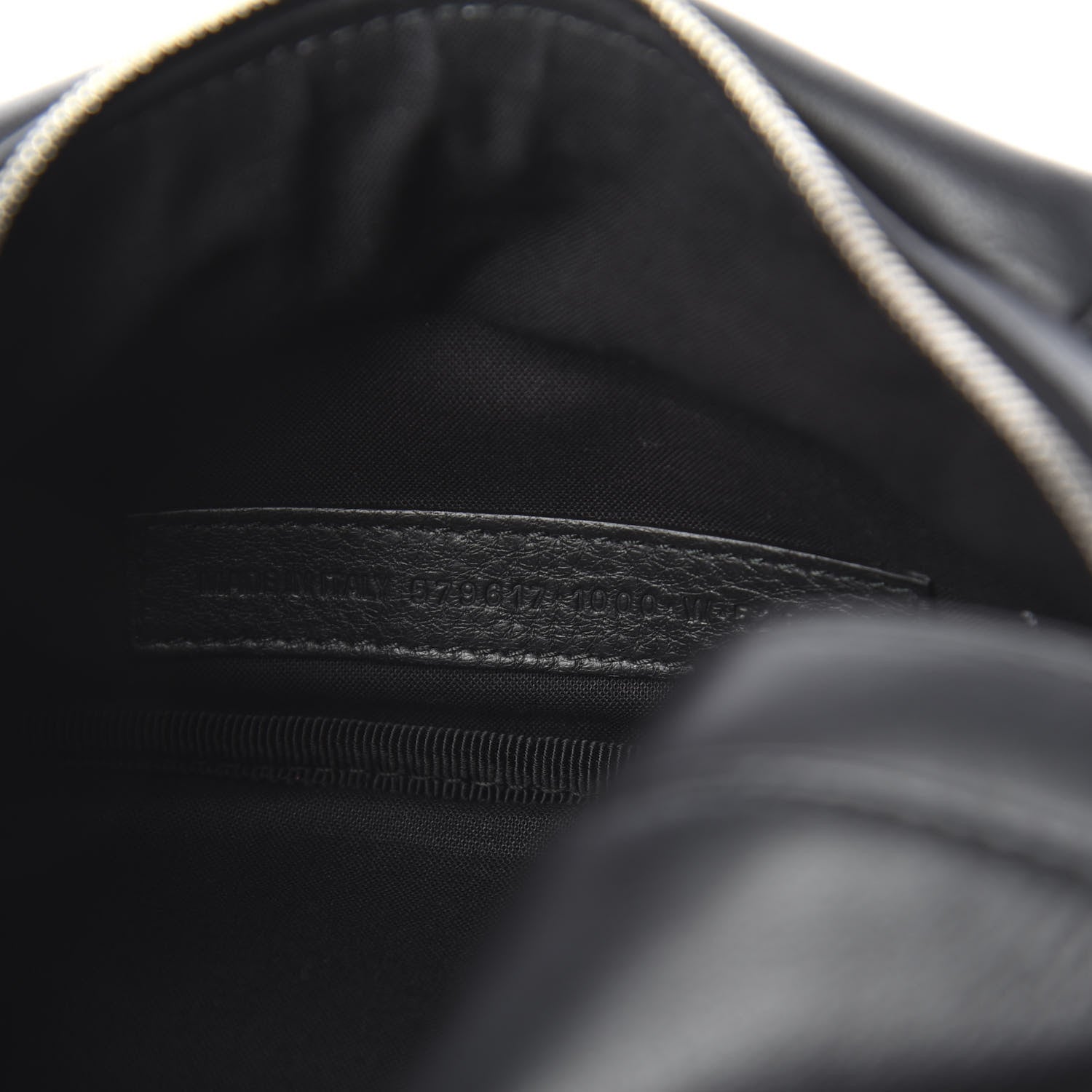 Balenciaga Smooth Calfskin Logo Everyday Beltpack XS Black White 7 of 10