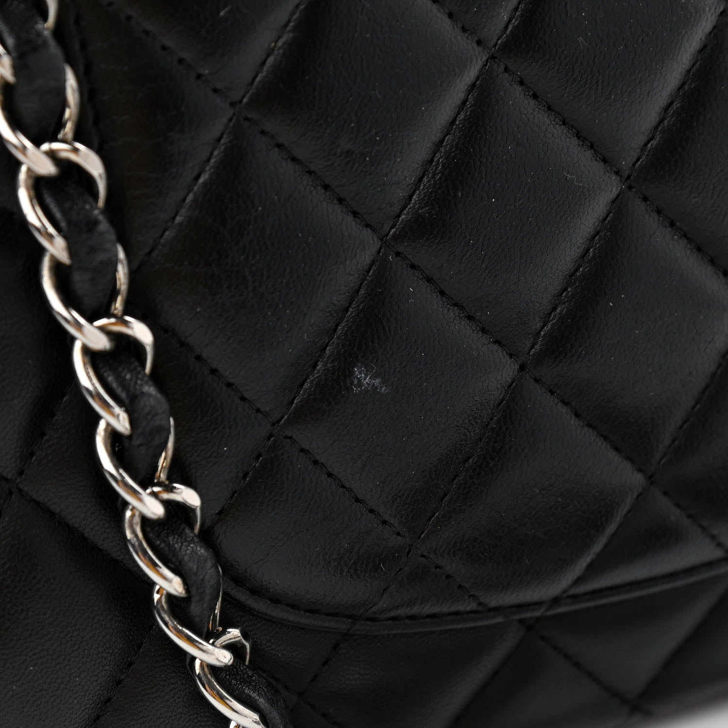 Chanel Lambskin Quilted Medium Double Flap Black 7 of 11